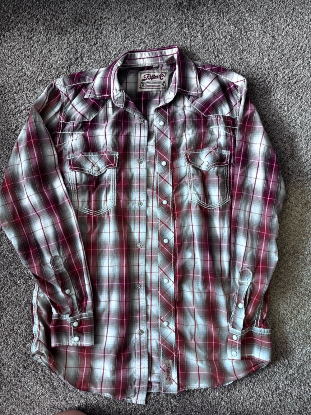 Rothco Red Plaid Casual Button-Down Shirt - Men's - Picture 4 of 5